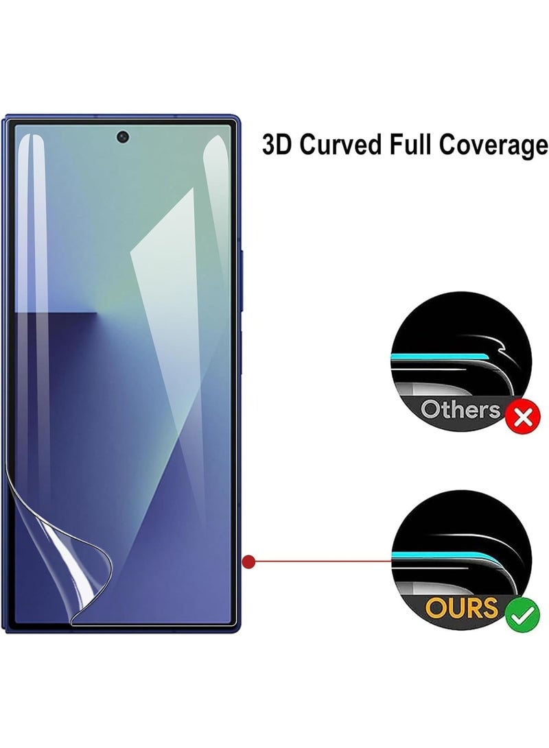 Muzz 2+2 Pack Screen Protector for Samsung Galaxy Z Fold 7/Samsung Galaxy Z Fold7, HD Clarity Elastic Edge Soft TPU Fingerprint Unlocking Scratchproof Bubble Free Protective Cover Film - Image 2