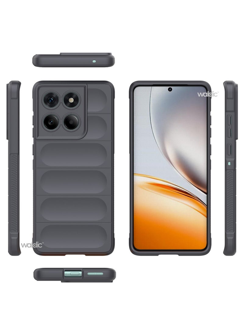 Motorola Edge 60 Fusion Premium Case | Premium Silicone Case Cover Designed for Motorola Edge 60 Fusion | Motorola Edge 60 Fusion Case Camera and Drop Protection Thin Protective Back Cover Case for Motorola Edge 60 Fusion - Gray