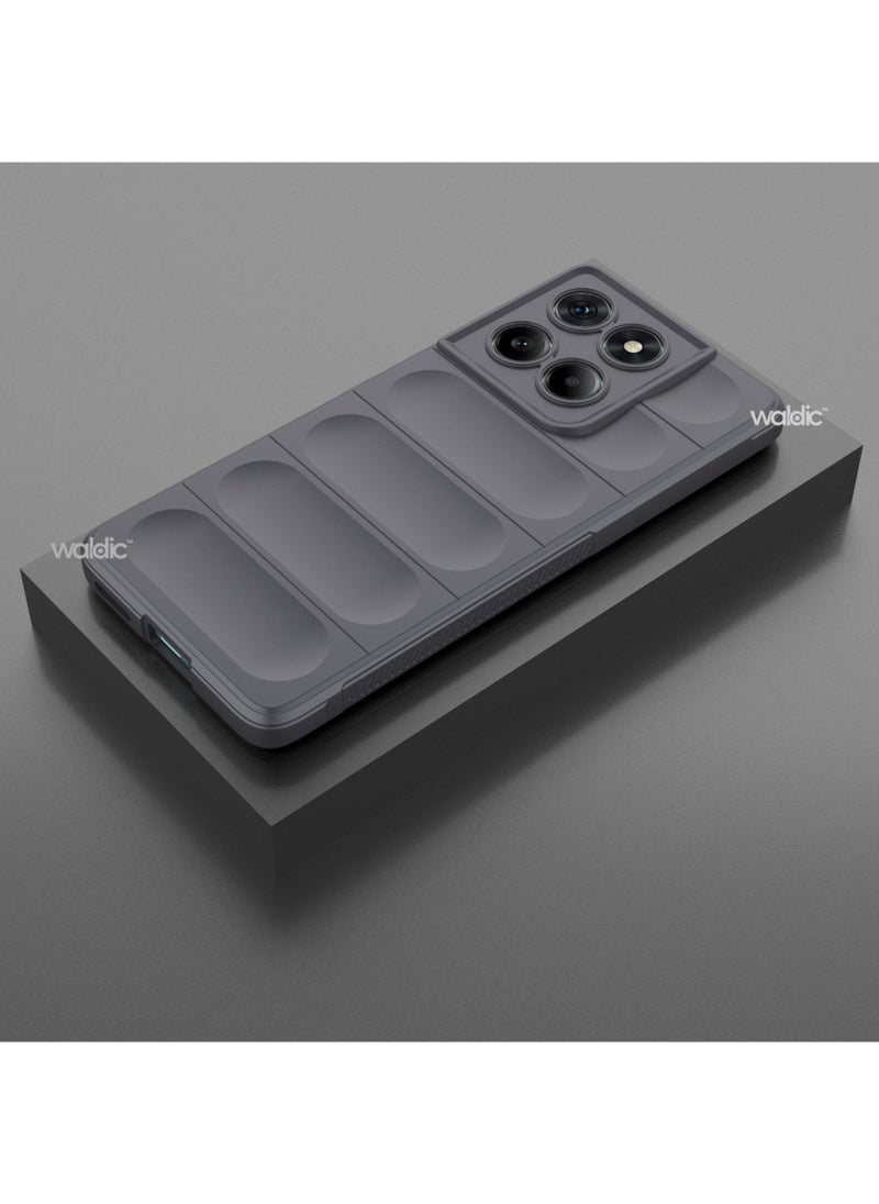 Motorola Edge 60 Fusion Premium Case | Premium Silicone Case Cover Designed for Motorola Edge 60 Fusion | Motorola Edge 60 Fusion Case Camera and Drop Protection Thin Protective Back Cover Case for Motorola Edge 60 Fusion - Gray