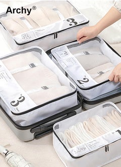 Archy 7 PCS Packing Cubes for Men and Women Lightweight Travel Luggage Organizer for Clothes Shoes Toiletries or Accessories Large Capacity Moisture Proof Storage Bags for Carry on Suitcases  - Image 4