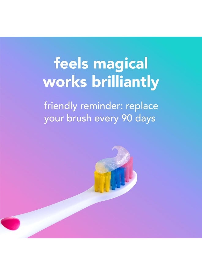 hello Soft Kids Toothbrushes Unicorn Toothbrush Pack with Wide Handles Made for Kids of All Ages BPAFree Super Soft Bristles Gentle on Gums Tough on Pesky Plaque 6 Pack - Image 4