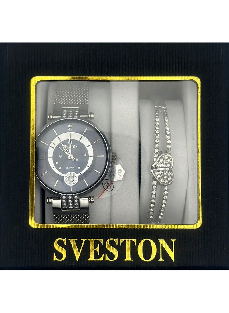Sveston ساعة سفيستون النسائية المصنوعة من الفولاذ المقاوم للصدأ SV 18405  - Image 2