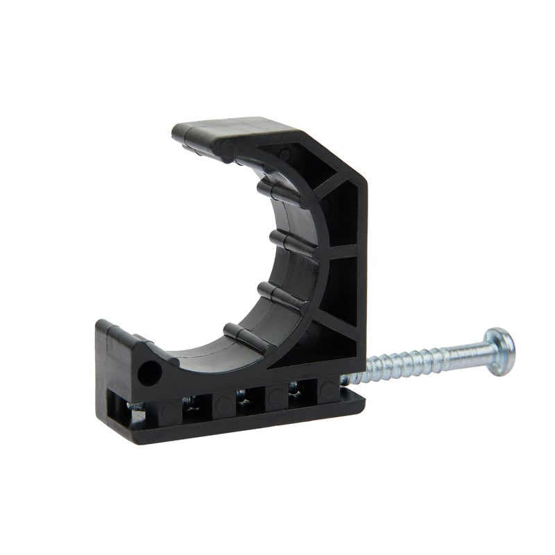 EFIELD (Pack of 50) EFIELD 1/2-inch Black Color Half Clamp Fixture, J-Hook with Nail For 1/2" PEX Tubing/Pipe Support (1/2 Inch) - Image 3