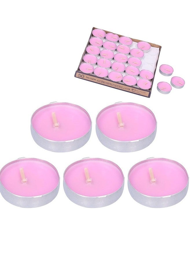 Tea Light tea light scented candle, rose 50 pieces  - Image 5