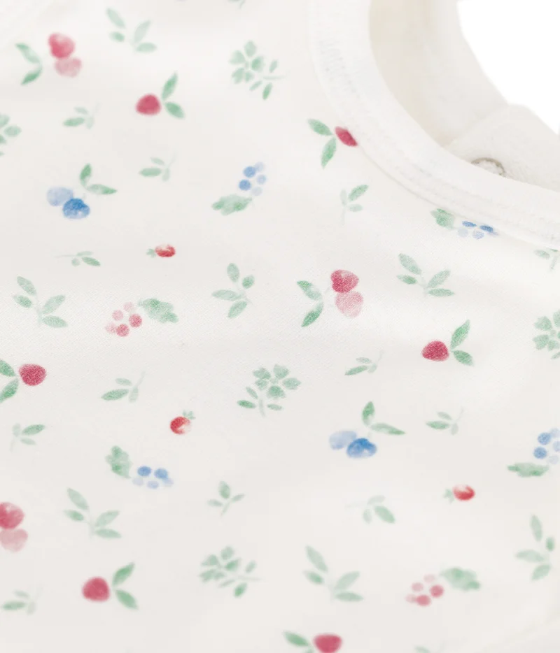 Petit Bateau Printed cotton newborn bib