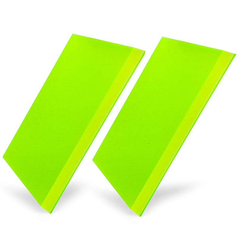 CARTINTS 2pack Squeegee Blades Replacement Rubber Squeegee 51x 2 inch for Cleaning Glass Shower Door and Car Windows and Screen PrintingGreen