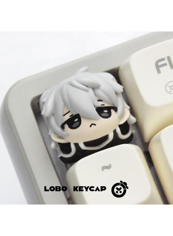 Blue Prison! Tsuyoshiro Lobo Design Personalized Resin Art Keycap Mechanical Keyboard