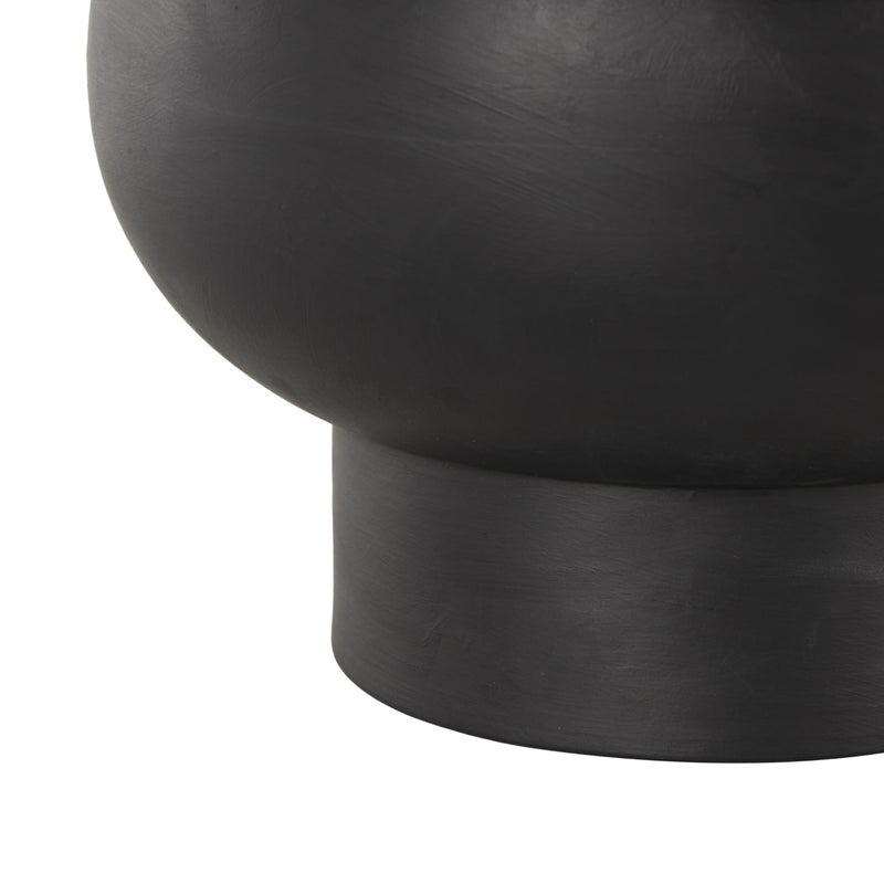 Deco 79 Ceramic Abstract Decorative Vase Floral Inspired Centerpiece Vase, Flower Vase for Home Decoration 12" x 12" x 9", Black - Image 5