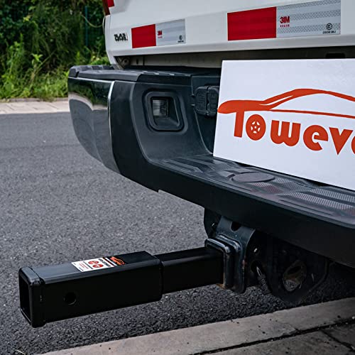 Towever 84433 Towever Trailer Hitch Extension, Hitch Extender for 2 Hitch receivers, 12 inches Length, 3,500 lbs. GTW - Image 4