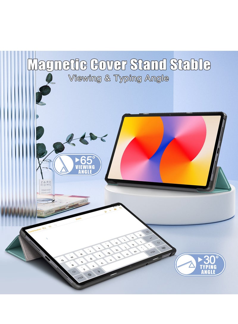 Case For Huawei MatePad SE 11 Inch Released 2024 Folio Slim Smart Cover Lightweight Hard Shell Protective Case with Multi-Angle Stand -Dark Green - Image 3