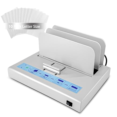 Loyala Thermal Binding Machine 500 Sheets Capacity Book Binding Material with 10 Letter Size Envelopes, A3/A4/A5 Document Heat Binder Hot Melt Machine Metal Thermal Binder Contract Document Invoice - Image 1