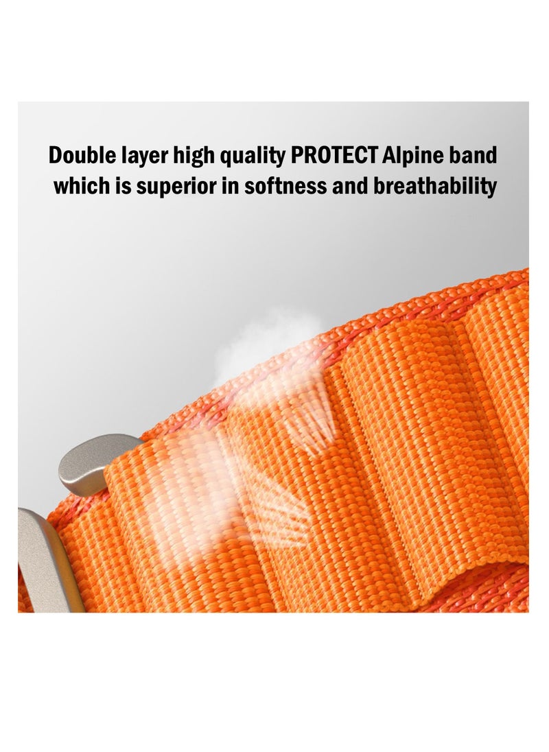 Protect Alpine Loop Apple Watch Band Compatible with 42/44/45/49mm Sizes Stylish and Comfortable Design and Lightweight Polyester  - Image 3