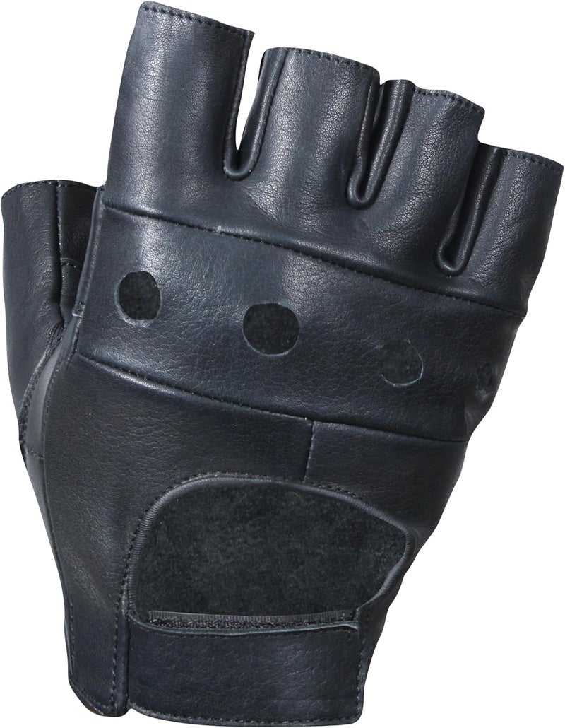 Rothco Leather Fingerless Biker Gloves - Image 2