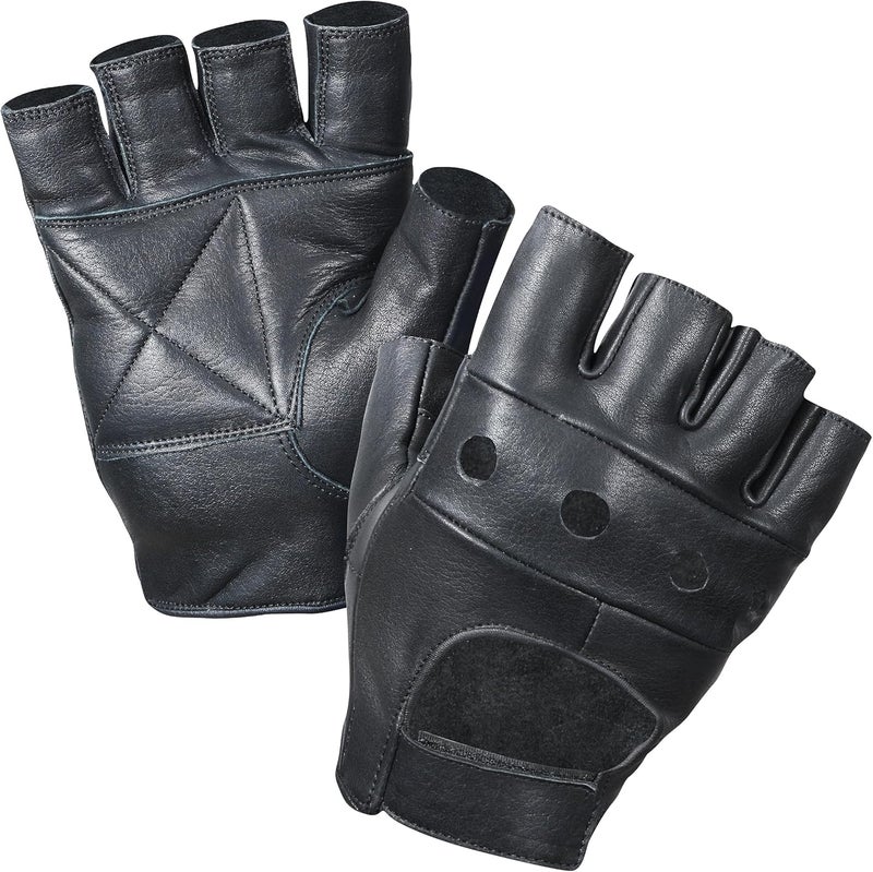 Rothco Leather Fingerless Biker Gloves - Image 1
