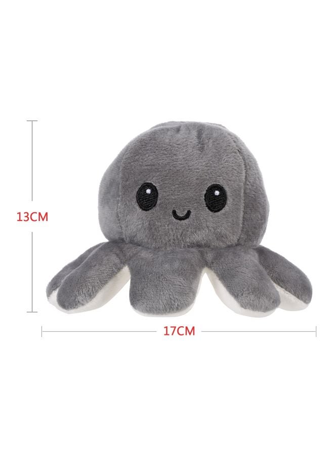 Octopus Plush Toy with Reversible Cute Expressions, Durable Premium Quality - 17x13cm  - Image 2