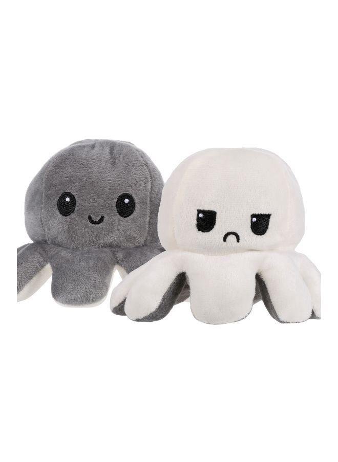 Octopus Plush Toy with Reversible Cute Expressions, Durable Premium Quality - 17x13cm  - Image 3