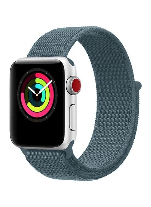 Apple Watch 38mm 40mm 41mm Nylon Sport Loop Band Compatible with iWatch Series 7/SE/6/5/4/3/2/1 Celestial Teal