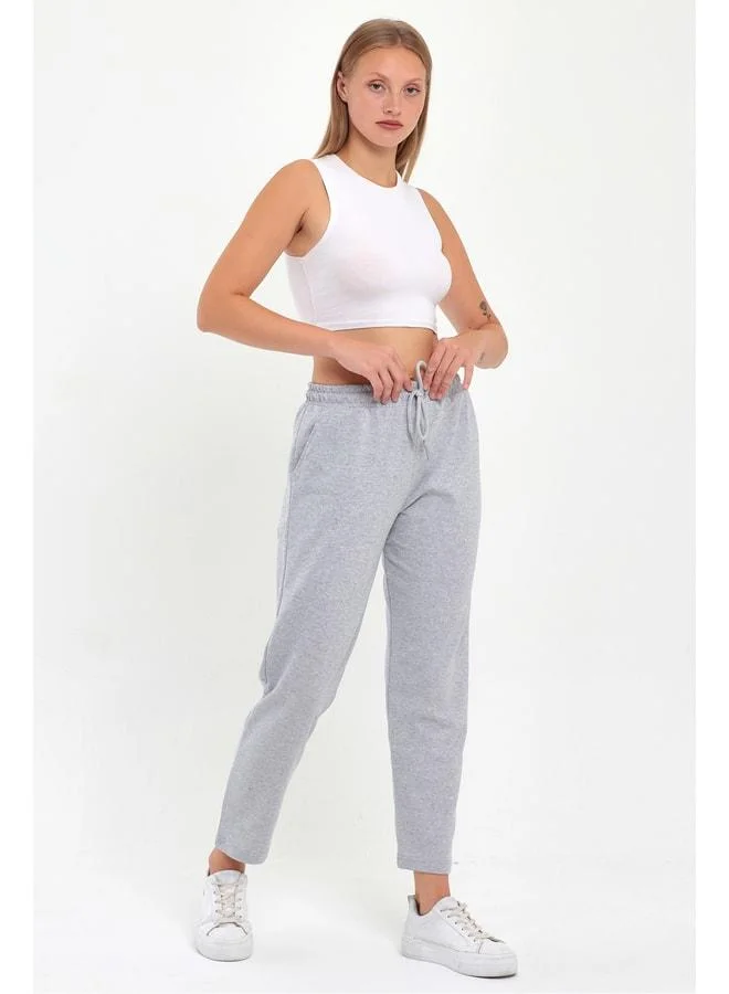 Mmetalic  Set of 4 Women's Classic Pocket Sweatpants in Black, Navy, Gray, and Anthracite for Women | Best Price UAE