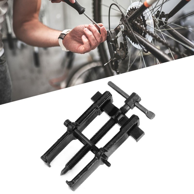 Chrome Vanadium Steel Two Jaw Puller 50mm 75mm 100mm Durable Hard - Clear Spindle Thread Simple Operation for Bicycle Electric Vehicle Motorcycle Automobile Bearing Repair - Image 5
