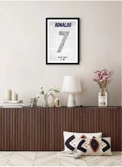 MissTiara Super Football Star Sports Poster Wall Art Football Star Team Uniform Decorative Arts Hanging Framed Painting  - Image 3