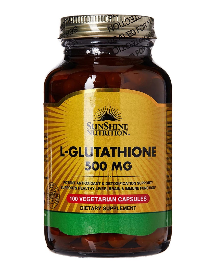 SUNSHINE NUTRITION Nutrition L-Glutathione, 500 Mg 100 Capsules