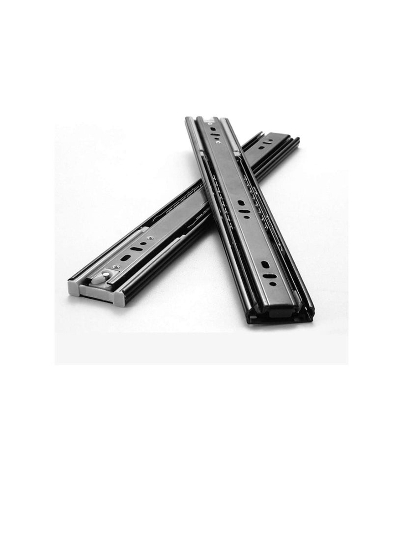 Soft Closing Steel Ball Bearing Drawer Slide Rail Runner (14 inch (35cm))  - Image 2