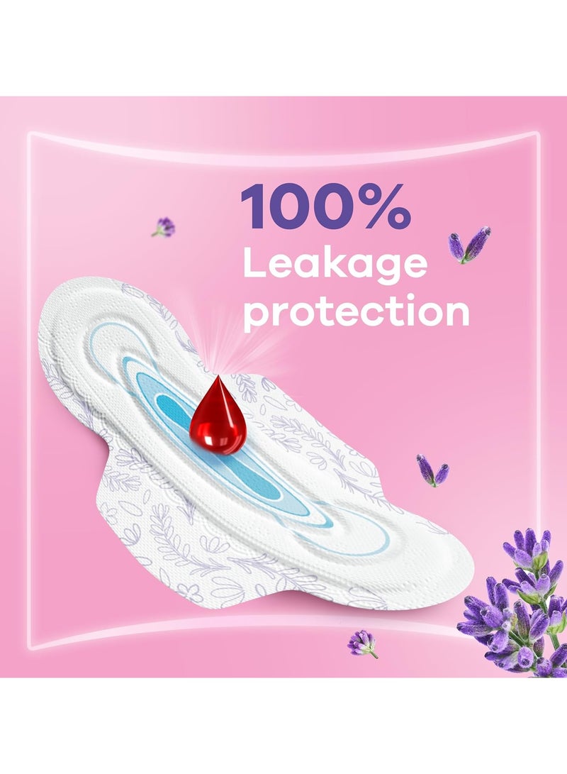 Always Skin Love Pads Lavender Freshness Thick & Large 24 Count - Image 4