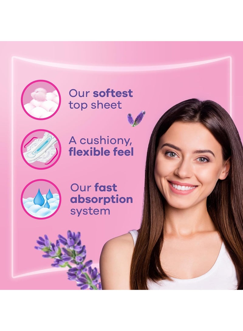 Always Skin Love Pads Lavender Freshness Thick & Large 24 Count - Image 3