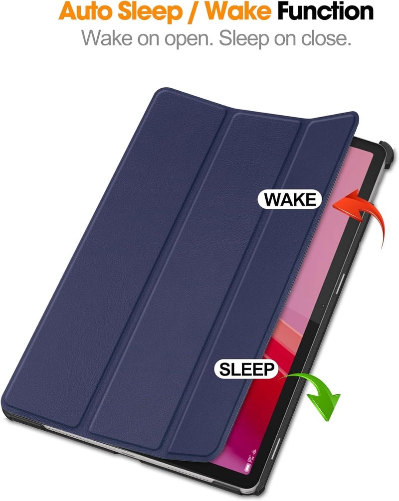 ProElite Cover for Lenovo Tab M11 11" Case Cover, Trifold Flip Case Cover for Lenovo Tab M11 11 inch with Auto Sleep Wake Function, Dark Blue - Image 3