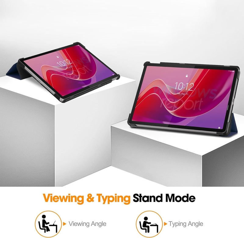 ProElite Cover for Lenovo Tab M11 11" Case Cover, Trifold Flip Case Cover for Lenovo Tab M11 11 inch with Auto Sleep Wake Function, Dark Blue - Image 2