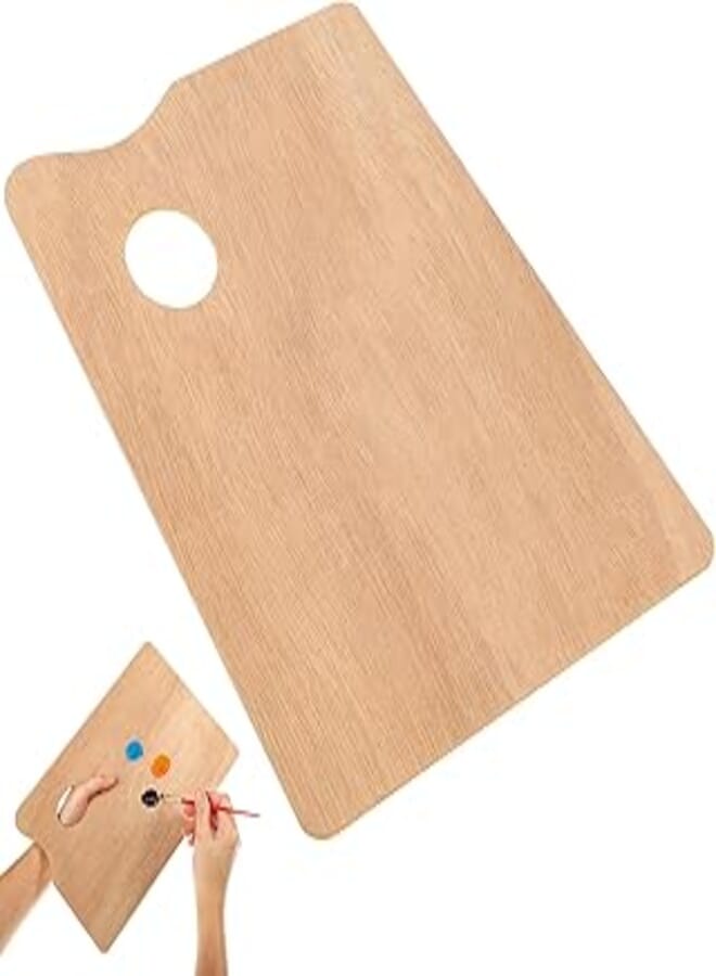 STOBOK Rectangular Drawing Board Painting Supplies Art Oil Painting Board Watercolor Paint Wood Painting Acrylic Paint Wood Serving Tray Wooden Palette Child Square