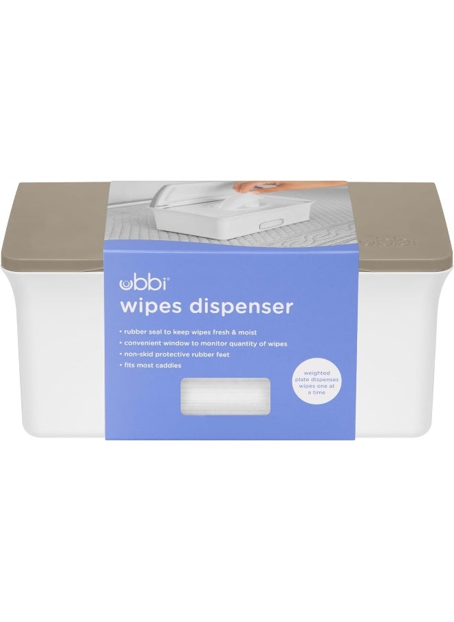 ubbi Ubbi Baby Wipes Dispenser with Weighted Plate and Secure Seal  - Image 3