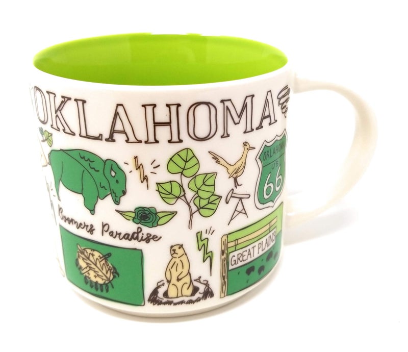 Starbucks OKLAHOMA 2018 Been There Series Ceramic Coffee Cup - Image 1