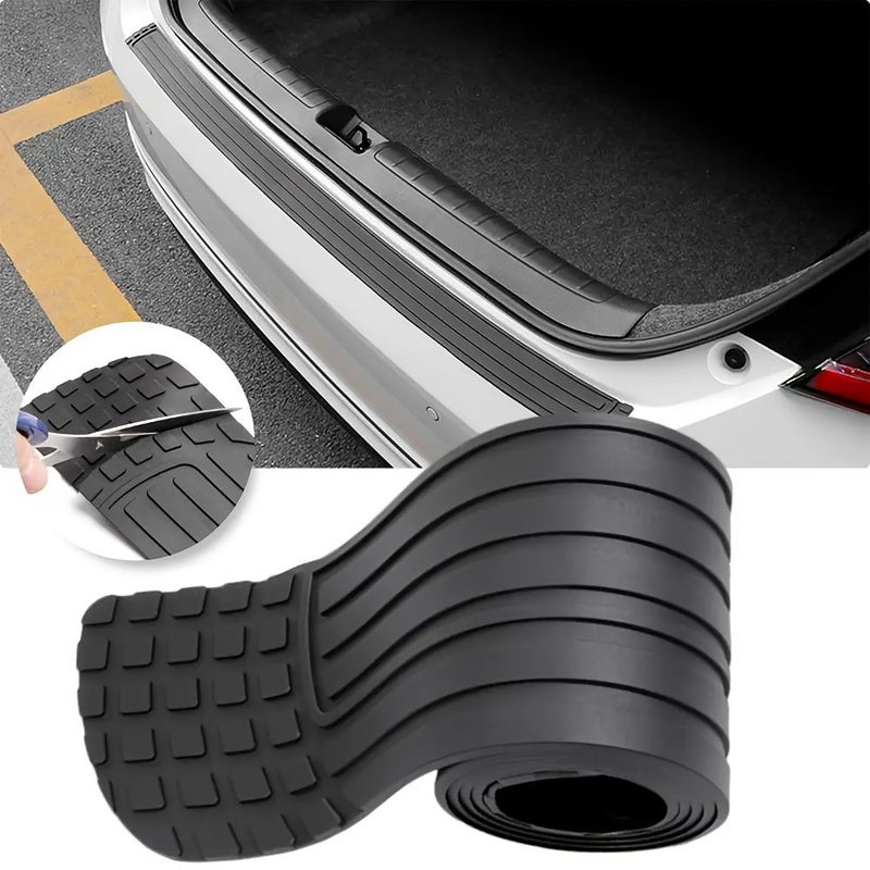 Car Styling Rubber Trim Strip 104cm Black Anti Scratch Bumper Guard Decorative Cover - Image 1