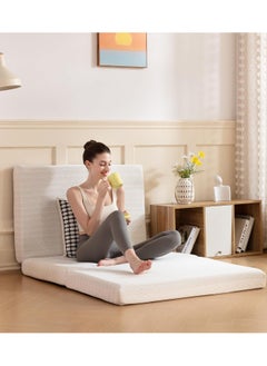 Comfy Comfy White Satin Folding Medicated Foam 180 X 90 X 7Cm Portable Classic Mattress  - Image 4