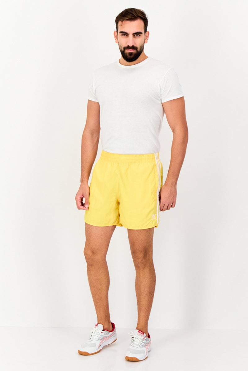 adidas Originals Men Sportswear Fit Drawstring Outdoor Sprinter Shorts, Yellow  - Image 4