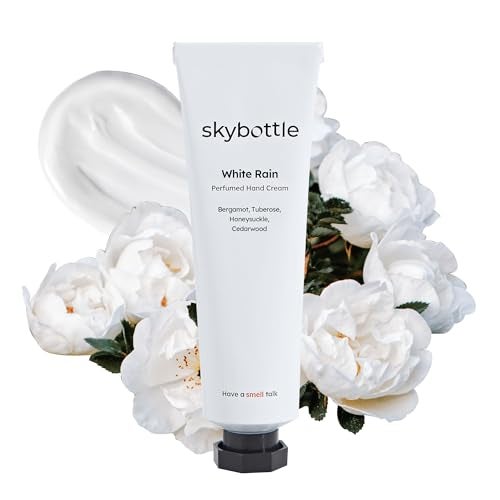 skybottle Scented Hand Cream, Fast-Absorbing Shea Butter & Hyaluronic Acid Moisturizer, Honeysuckle & Bergamot Scent, White Musk Perfume, Korean Lotion Gift for Dry Skin, Travel Friendly, 1.7 Fl Oz - Image 1