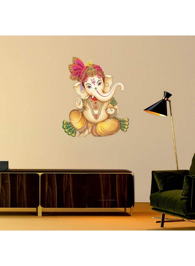 Rangoli Vinyl Wall Stickers 1.96 x 20.86 x 1.96 Inches, Multicolour (Model Number: White Glossy Vinyl-0051) - Image 2
