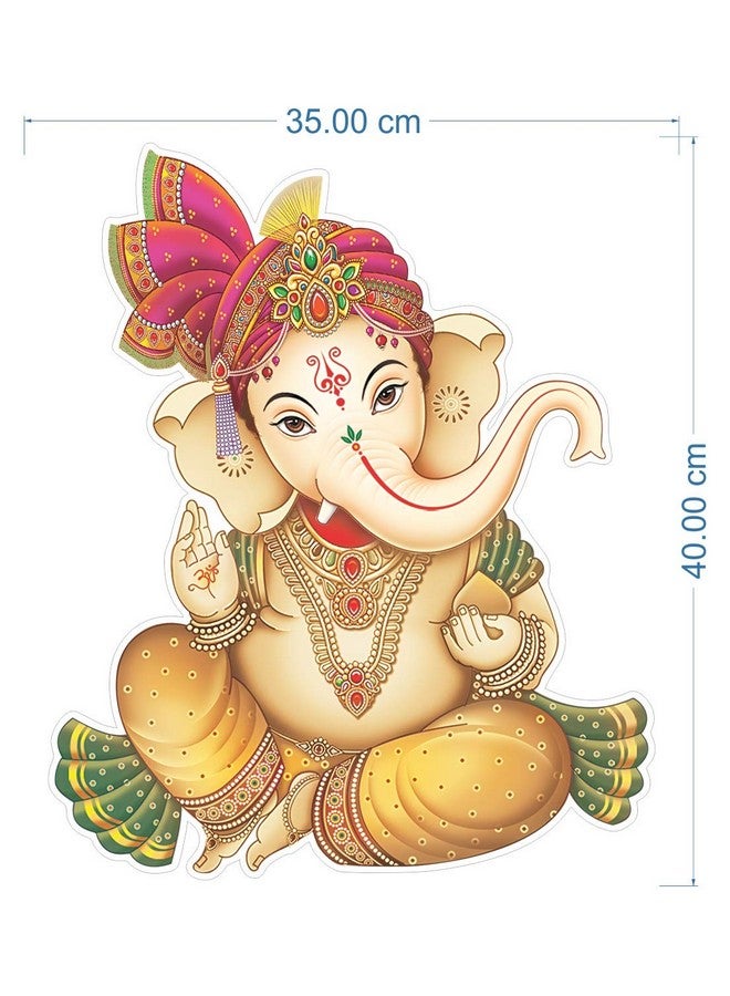 Rangoli Vinyl Wall Stickers 1.96 x 20.86 x 1.96 Inches, Multicolour (Model Number: White Glossy Vinyl-0051) - Image 4