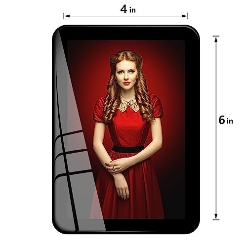 Bluesun Black 4x6 Picture Frames 3 Packs,Real Glass frames, can be Horizontal and Vertical, Matted for wall and tabletop Decor (4x6 3 Pack, Black) - Image 3