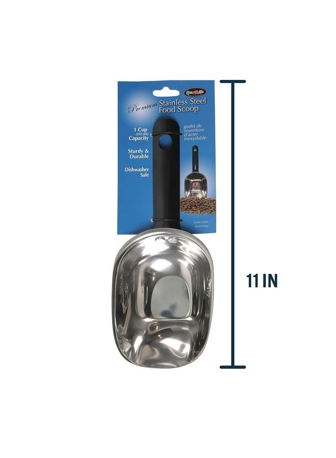 OurPets Durapet Stainless Steel Food Scoop, 1 Cup
