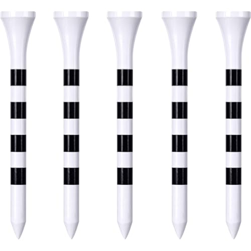 Zivisk Wooden Golf Tees 2-3/4" 100 Count 70mm White - Image 1