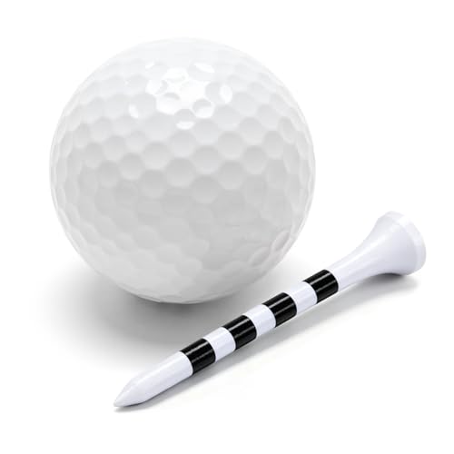Zivisk Wooden Golf Tees 2-3/4" 100 Count 70mm White - Image 3
