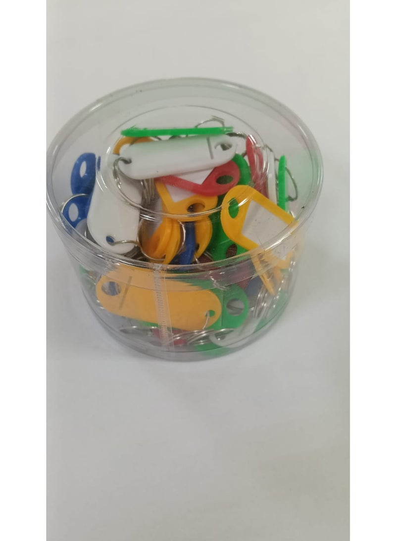 ATKET Key Ring FN385 T Colore Key Taga Pack of 50Pcs - Image 1