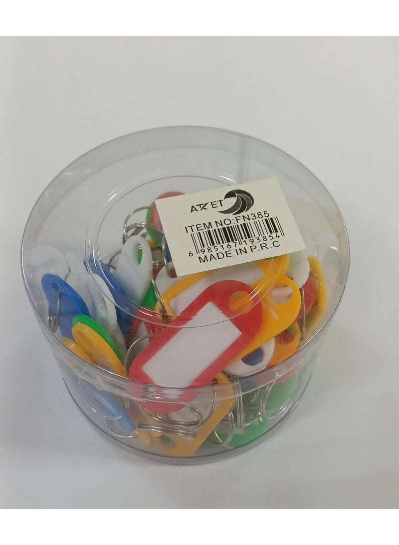 ATKET Key Ring FN385 T Colore Key Taga Pack of 50Pcs - Image 2