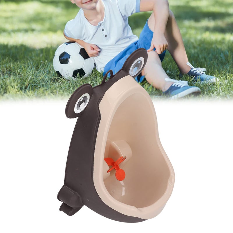 Children Funny Aiming Target Pee Training Urinal Cartoon Animal Shape Potty Trainer for Boys Plastic Brown - Image 5