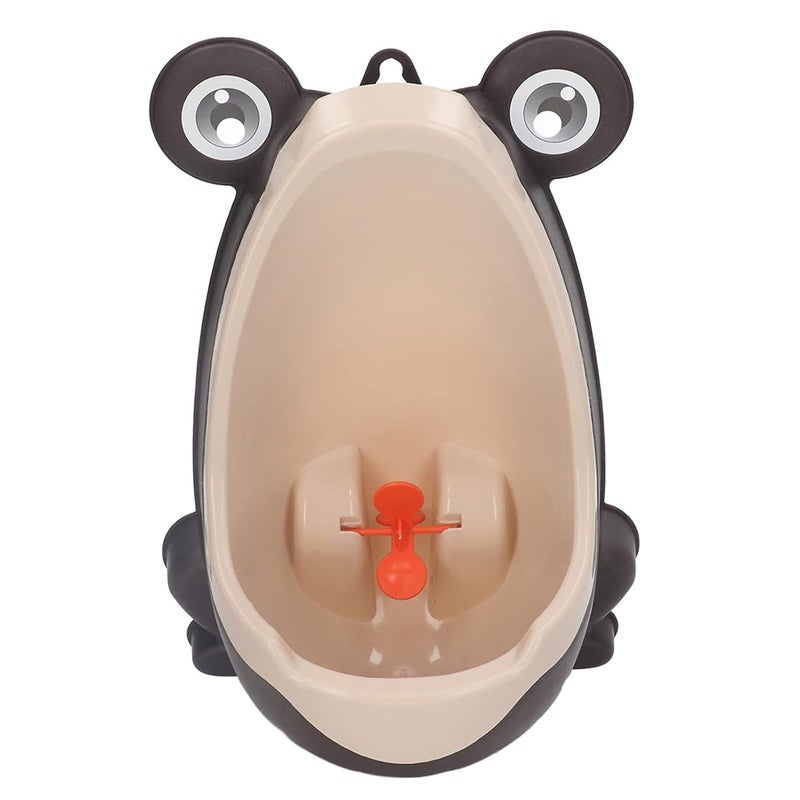 Children Funny Aiming Target Pee Training Urinal Cartoon Animal Shape Potty Trainer for Boys Plastic Brown - Image 1