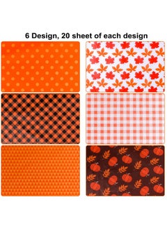 Thanksgiving Wrap Paper, 120 Sheet Fall Autumn Tissue Paper For Gift Wrapping, Maple Leaves Buffalo Plaid Polka Dot Pumpkin Prints Crafts Paper For Harvest Birthday Festival Bags Party Pompom - pzsku/Z0DE3072AA30090CBDCF6Z/45/_/1735214405/e0e829b9-e187-4df6-a4b8-245ec5e2bbf1