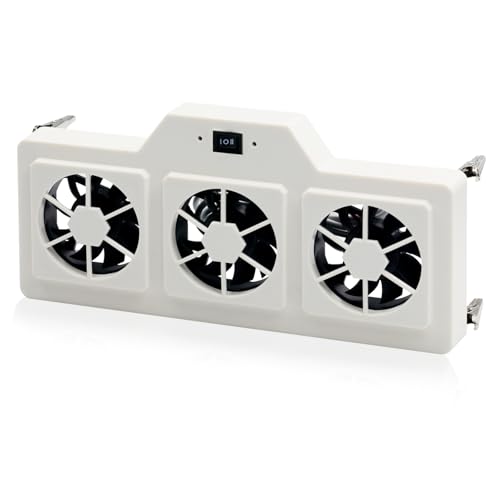 FBULWSEC 12V RV Refrigerator Cooling Fan RV Fridge Evaporator Fin Fan with Three 2.5" Powered Fans, Adjustable Speed, Prevents Ice, Optional Remote Control, High Airflow, Quiet Operation - Image 1