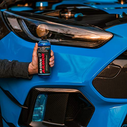 SHINE ARMOR Car Wash Soap for Foam Cannon Pressure Washer Foam Gun Car Wash Brush Mitt | Car Detailing & Cleaning Supplies Safe on Car Wax Ceramic Coating Car Polish Windshield | Car Shampoo 16 Fl Oz - Image 4